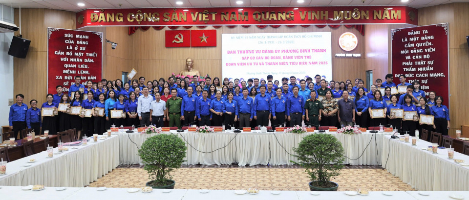 BAN THƯỜNG VỤ ĐẢNG ỦY GẶP GỠ CÁN BỘ ĐOÀN, ĐẢNG VIÊN TRẺ, ĐOÀN VIÊN ƯU TÚ VÀ THANH NIÊN TIÊU BIỂU NĂM 2026